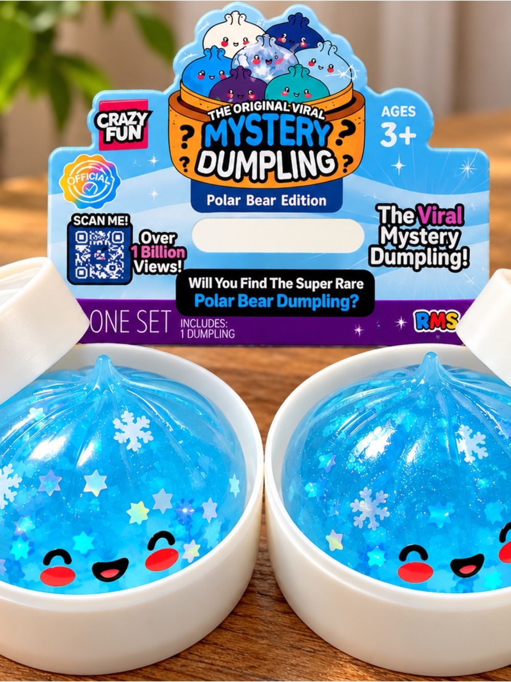 Mystery Dumpling Polar Bear Edition Kids Toy - Blue